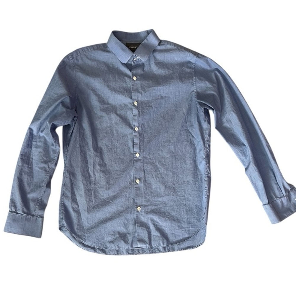 Bonobos Slim Fit Blue Cotton Button Down Shirt Size Large